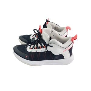 Jordan Sneakers Men's , Size 10.5, Black/White/Red Color.
